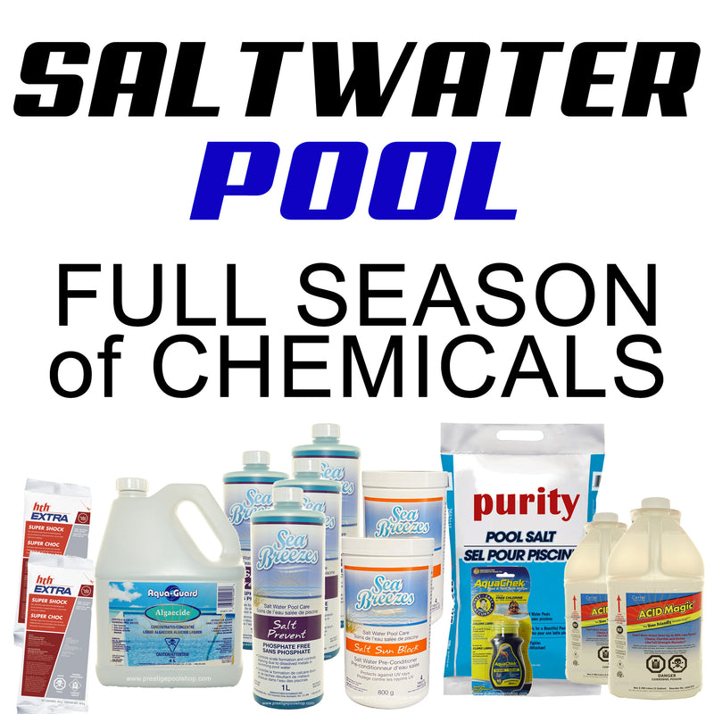 SALT WATER POOL CHEMS - Full Season Supply