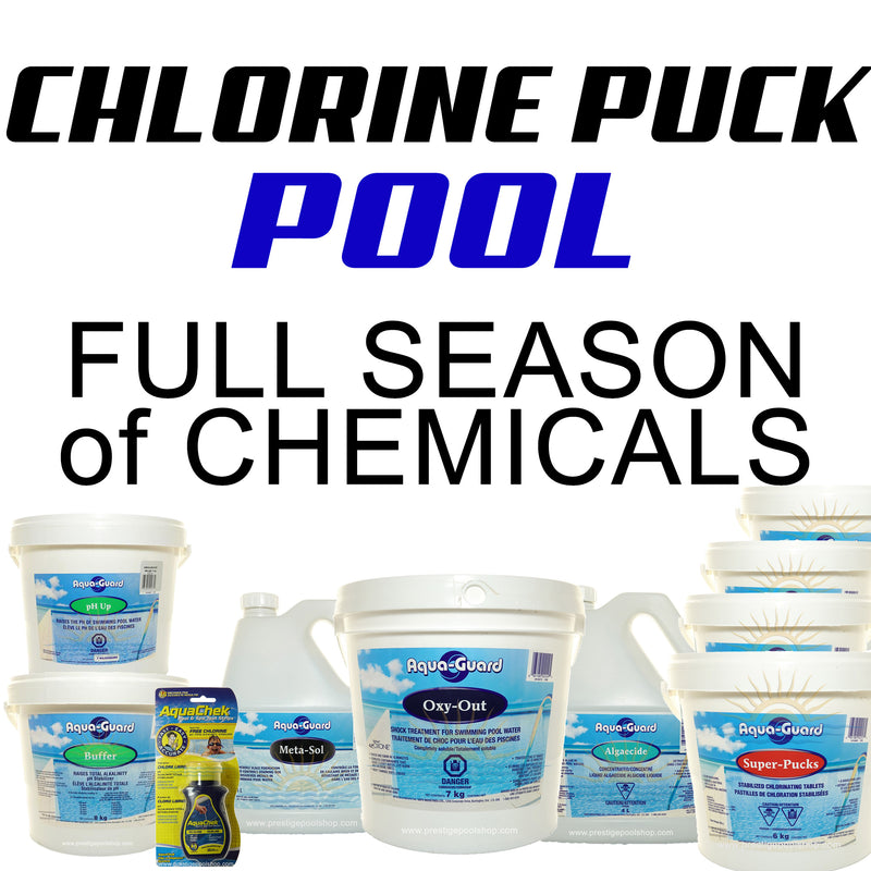 CHLORINE PUCK POOL CHEMS - Full Season Supply