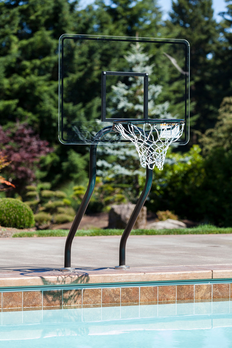 SR SMITH Residential Salt Friendly Basketball Game | Black Sealed Steel Frame | With Anchors | S-BASK-CH