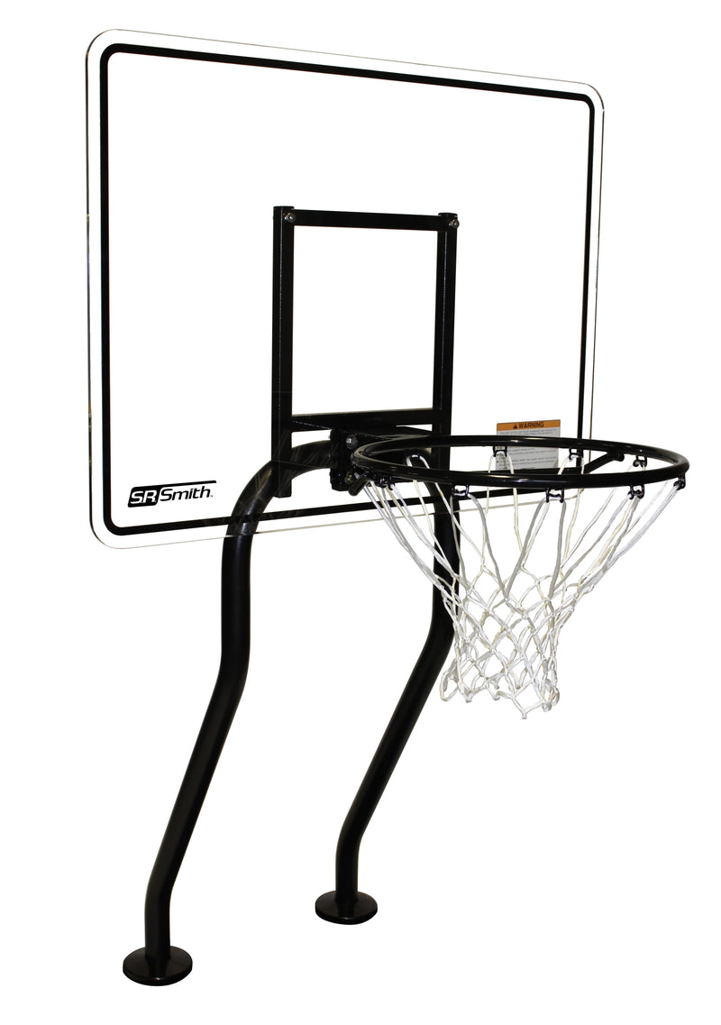 SR SMITH Residential Salt Friendly Basketball Game | Black Sealed Steel Frame | With Anchors | S-BASK-CH